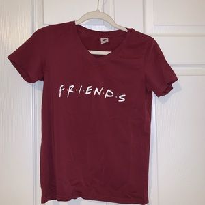 Burgundy Friends Show Too